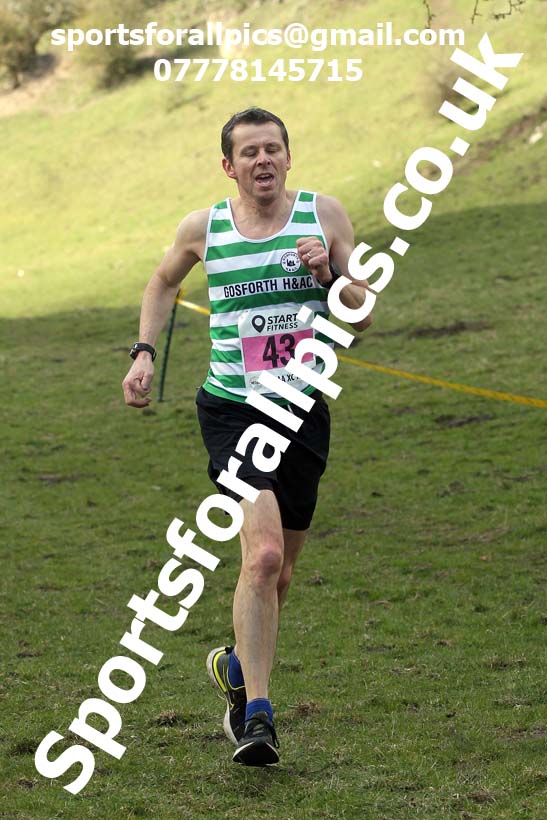 Masters men 2021 NECAA Cross Country Relays, Thornley Farm, Peterlee, Saturday, April 10th. Photo: David T. Hewitson/Sports for All Pics